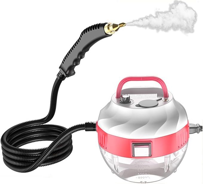 2500W Steam Cleaner High Pressure Handheld Steam Cleaner with 6-gears Adjustable Portable Steamer for Cleaning Home Car Upholstery Tile Grout Home(Style3)