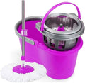Rotating Mop Dual-Drive Net Made of Stainless Steel with Dry Drag Omni-Directional Mop Tray with Fiber Cotton