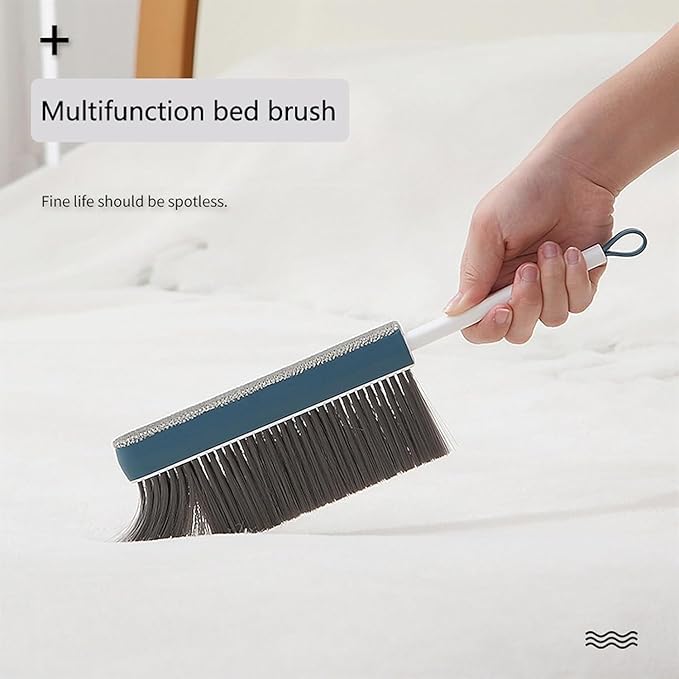 Whisk Broom Hand Held Bench Brush Multi-Functional Double-Sided Bristles Drafting Handle Hand Broom Easy to Carry
