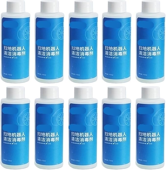 Compatible For ECOVACScleaning FluidCompatible For DeebotLiquid T20 N9＋T10 OMNI/T10 TURBO/X1 OMNI/X1 TURBO X2/X2 Pro T20 Floor Cleaning Solution Liqui(10PCC)