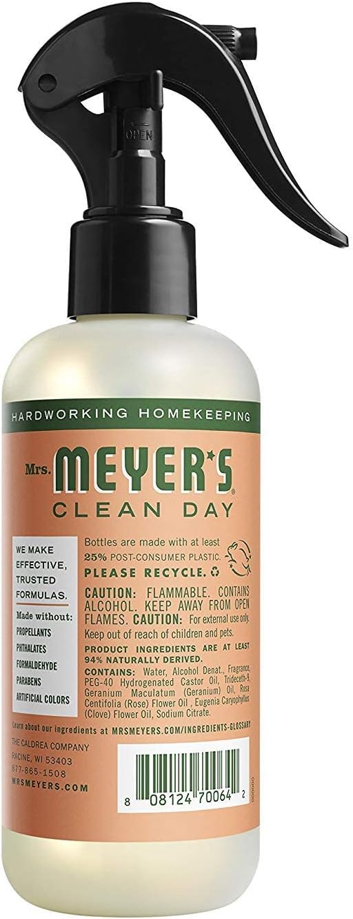 Mrs. Meyers Clean Day Room Freshener Geranium 8 Fluid Ounce (Pack of 3)