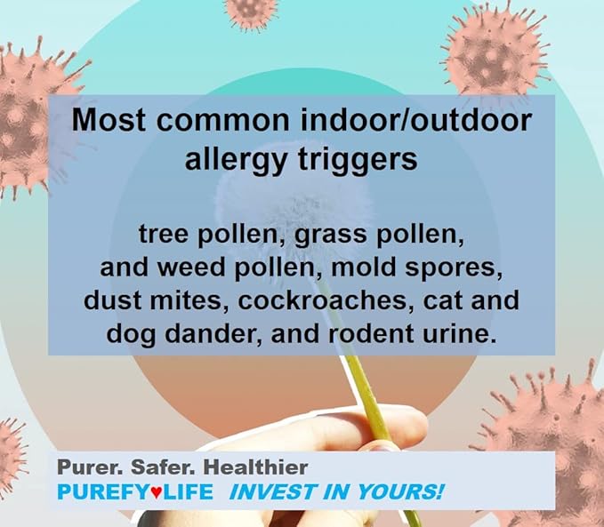 PUREFY Anti-Allergen Spray (24oz 2pk) Eliminate matters. Odor eliminators. Unscented. No residue. Safe for babies and pets. Spray for Healtheir Life.