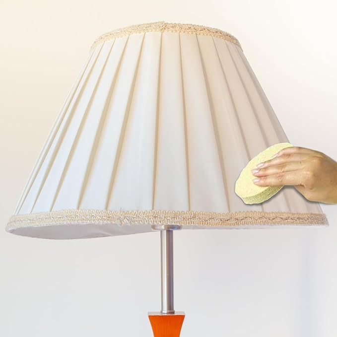Sparkle Plenty Lampshade Cleaner - Dry Magic Dust Sponge for Lamp Shade - Dry Dusting Sponge Scrub for Fabric &amp Window Blinds - Effortless Duster Upholstery Cleaner for Furniture &amp Surfaces (2