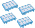 4 X Blue Hepa Filter Compatible for Philips Power Pro Compact FC9331/09 FC9332/09 FC8010/01 Vacuum Cleaner Accessories Post Filters
