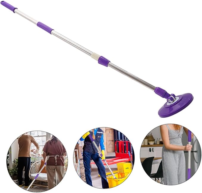 Telescopic Mop for Home Cleaning Washable Mop Head Suitable for Hardwood Tile and More Household Cleaning Tool Comfortable to Hold