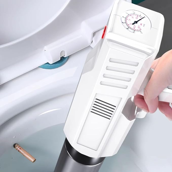 Air Pressure Powered Drain ABS Electric Tool Easy to Use for Stubborn Clogs in Toilets Sinks Tub Ergonomic Handle