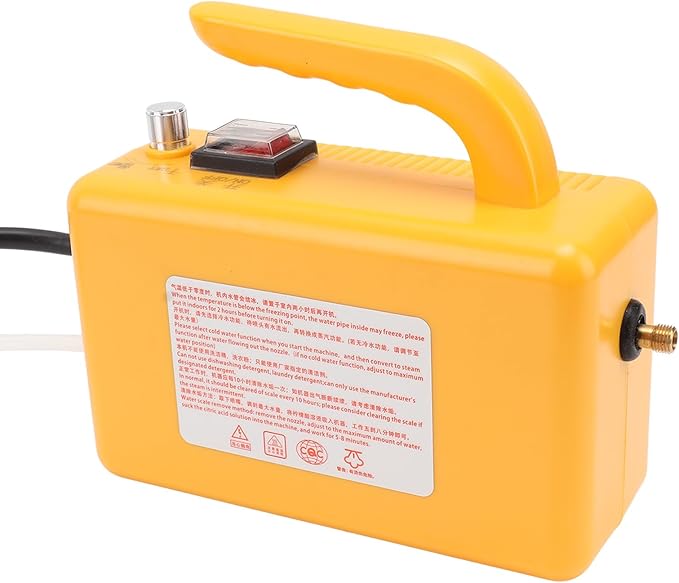 High Pressure Steam Cleaner For Car Handheld Pressurized Steam Cleaner Tankless Cleaning Machine Adjustable Portable Cleaning Machine For Home Car Detailing Kitchen Appliances