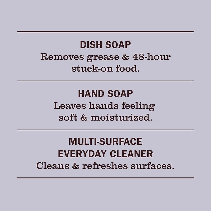 MRS. MEYER'S CLEAN DAY Kitchen Basics Set Basil Scent Cleaning Supplies includes Hand Soap (12.5 Fl Oz) Dish Soap (16 Fl Oz) and Multi-Surface Cleaner (16 Fl Oz)