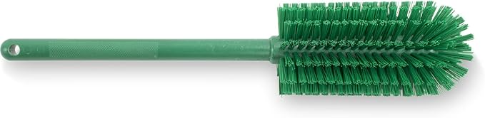 SPARTA Large Water Bottle Brush Ideal for Wide-Mouth Jars Bottles and Tumblers Dishwashing Tool with Handle for Home and Commercial Kitchens Plastic 16 Inches Green (Pack of 4)