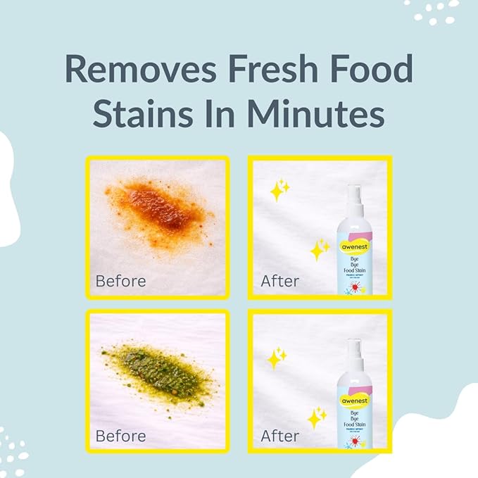 Bye Bye Stain - Instant Stain Remover Fabric Spray | Toxin-free | 50+ Stains | Easy to Carry | Plant-based