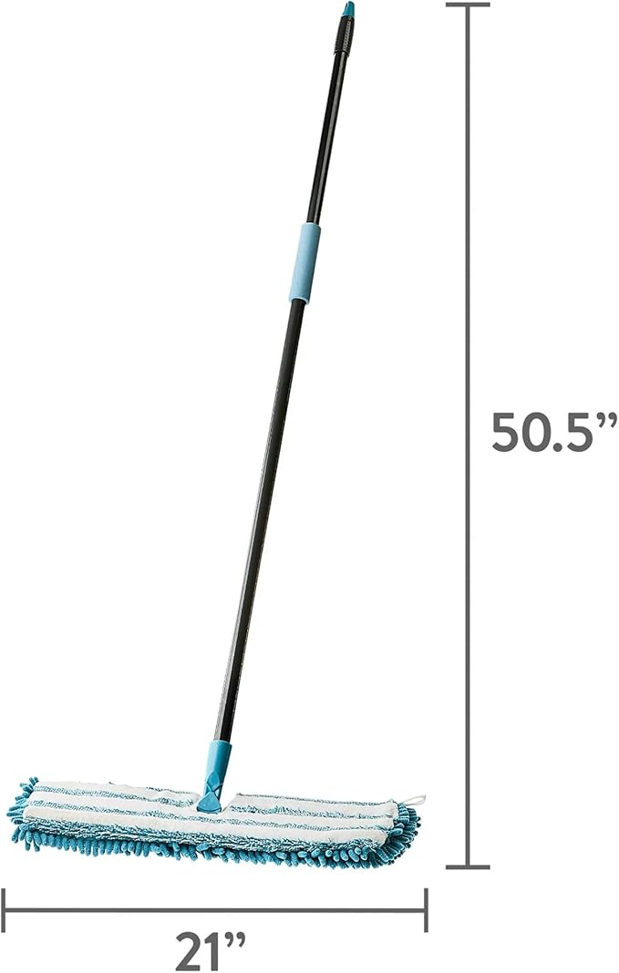 Microfiber Mops for Floor Cleaning Flat Flip Mop Multifunction Dust Mop for Hardwood LaminateTile Floor Cleaning