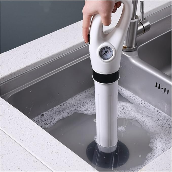 Pipe Toilet Plungers-Sewer Dredge Clogged Remover- Drain Blaster High Pressure Air Drain Cleaner Manual Pneumatic Dredge Tools