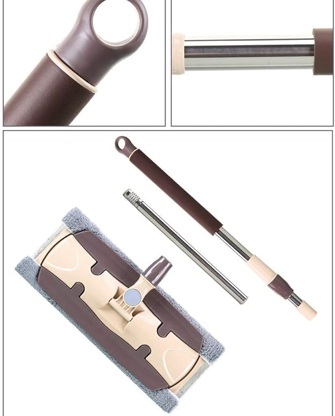 Mop - Mop for Floor Cleaning Microfiber MopSqueeze Flat MopRotation Spin Mop Wet/Dry Floor Cleaning
