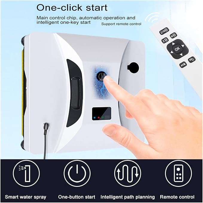 Window Cleaning Robot Square Window Cleaning Robot Electric Window Cleaning Machine Intelligent Magnetic Glass Cleaning Machine Window Cleaner Robot for Window Tiles Bathrooms