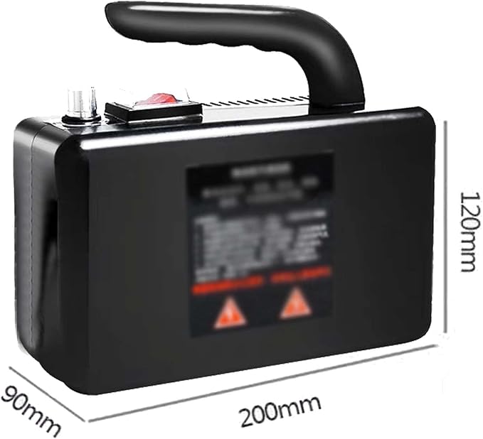 Portable Steam Cleaner2600 Watt Handheld High Temperature Portable CleanerTankless and Heavy Duty Home Grout Tile Car Detail Kitchen Bathroom (BlackYellow)Black-110V