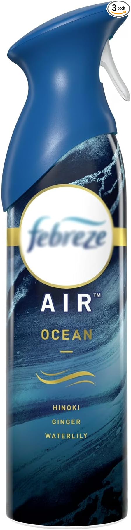 F.e.b.r.e.z.e Air Freshener SprayOdor Eliminator 8.1 Ounce (Ocean) Pack 3