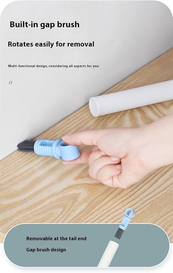 Hands-Free Mini Mop for Home CleaningWet/Dry Use Effortless Cleaning  for Kitchen/Living Room/Sofa/Bathroom/Vehicle Windows/Glass/Tight Corners  5 Microfiber Pads + 1 Squeeze Handle (Coffee)
