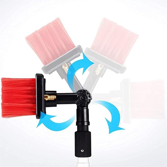 Window Cleaning Pole Water Fed Telescopic Brush Extendable Solar Panel Water Spray Cleaning Brush Window Cleaner Kit (Color : 7m)