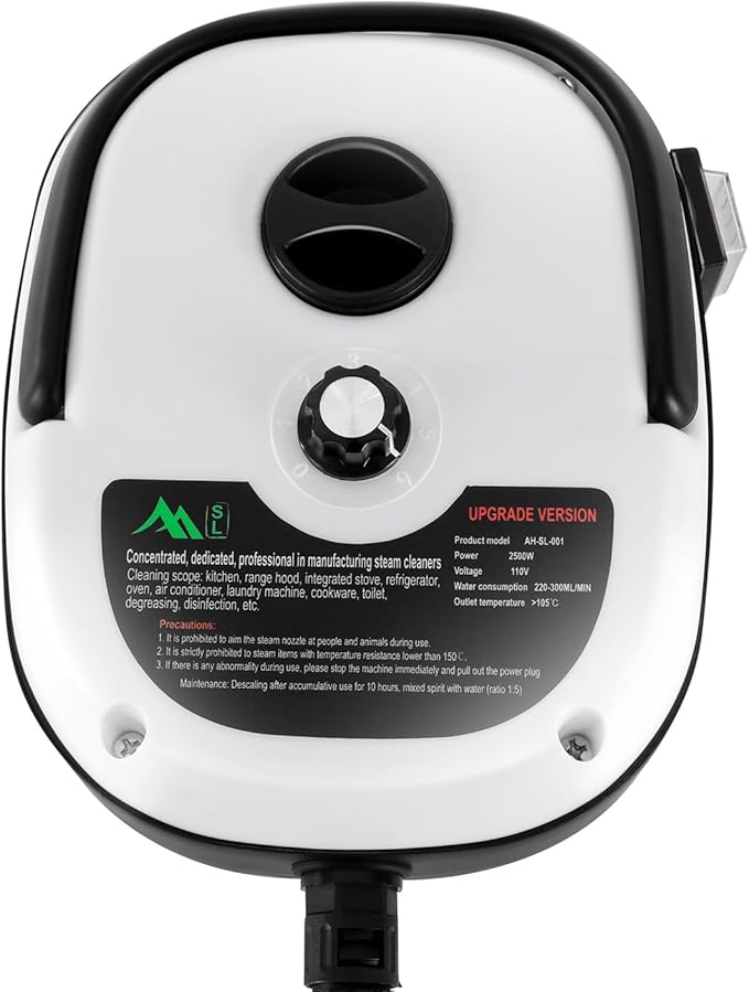 High-Temperature Steam Cleaner 110v 2500 W Portable Steam Cleaner Handheld Steams Cleaners High Pressure Steamer with Water Tank for Stove Cleaning Pot Cleaning Kitchen Range Hood Cleaning