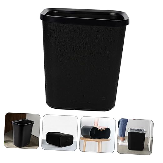 1pc Creative Household Plastic Trash Bin Compact Wastebasket for Kitchen Bathroom Office Stylish and Functional Waste Container for Easy Waste Management Capacity