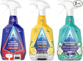 Astonish Spring Clean Bundle - Includes Multi Purpose Cleaning Spray With The Added Power Of Bleach Zesty Lemon Scented Kitchen Cleaner &amp Streak Free Foaming Bathroom Cleaner Spray Bottle (750ml