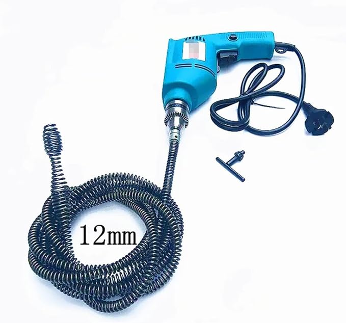 Yjin Store 3-5M Length Pipe Dredging Tool Drain Cleaner Sticks Clog Remover Cleaning Extension Spring with Connector for Kitchen Sink (Length : 3M Length)