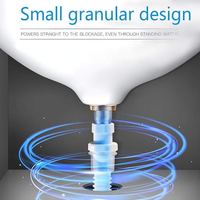 Pipe Dredge Deodorant Powerful Sink Drain Cleaner Pipe Dredging Agent Sewer Toilet Dredge Powder Cleanser Dredge Agent for Kitchen Toilet Pipeline Quick Cleaning Tool