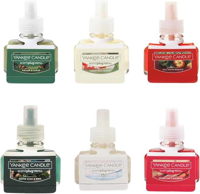 Yankee Candle Electric Plug Refill Scent (Pack of 6 Seasonal Splendor)