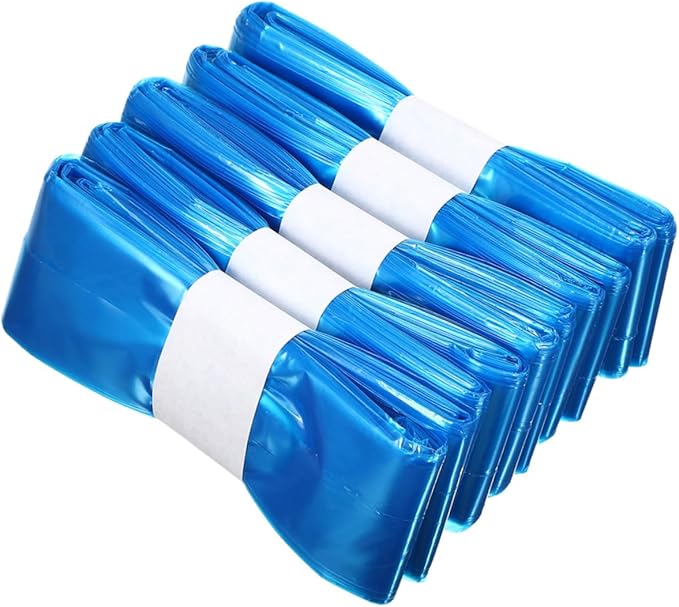 ibasenice 5 Rolls Pe Diaper Pail Trash Bags 260mm X 7m Blue Thickened Disposable Odor-resistant Liners for Diaper Containers Home and Outdoor Use