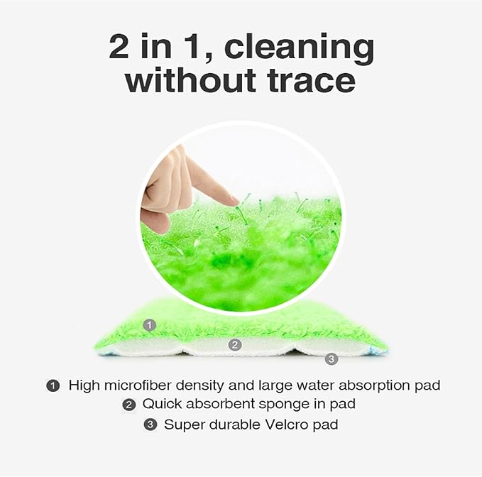 Blue Washable Pad Spray Mop - Microfiber Mop with 300ML Reusable Bottle for Wood Hardwood Laminate Tile Floors