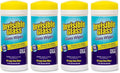 Invisible Glass 90160-4PK Glass Cleaning Wipes Pre-Moistened Streak-Free and Lint-Free Safe for Windows Mirrors Windshields and Tinted Glass 40 Count (Pack of 4)