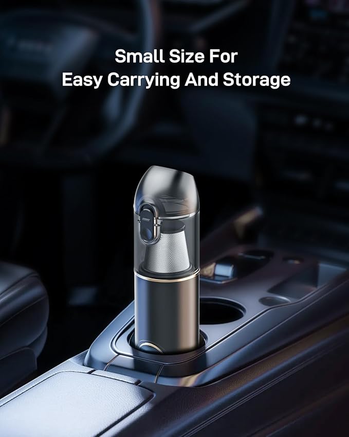 Handheld Vacuum Cordless Car Vacuum Portable with 20000Pa Ultra-Strong Suction Multi-Function Hand Vacuum Rechargeable for Cars Home Pet Hair &amp Outdoor Use