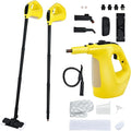 Goplus Multipurpose Handheld Steam Cleaner Pressurized Steam Cleaner with 17 Pieces Accessory Set 350ml Portable All Natural Chemical-Free Steamer for Home Sofa Upholstery Floors Windows Kitchen Bat