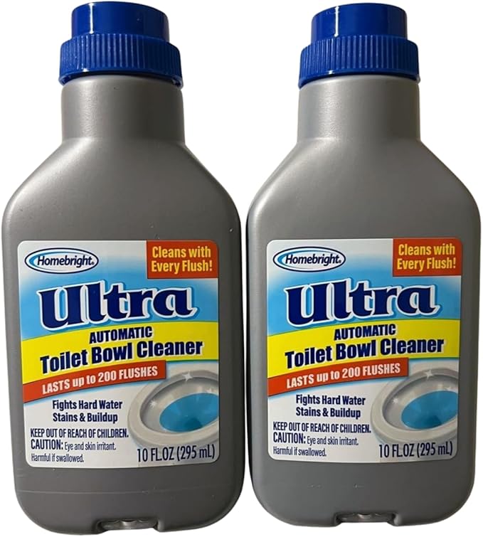 Ultra Automatic Toilet Bowl Cleaner Fights Hard Water and Stain Buildup Cleans with Every Flush Lasts Up to 200 Flushes 10 fl oz