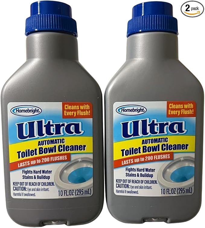 Ultra Automatic Toilet Bowl Cleaner Fights Hard Water and Stain Buildup Cleans with Every Flush Lasts Up to 200 Flushes 10 fl oz