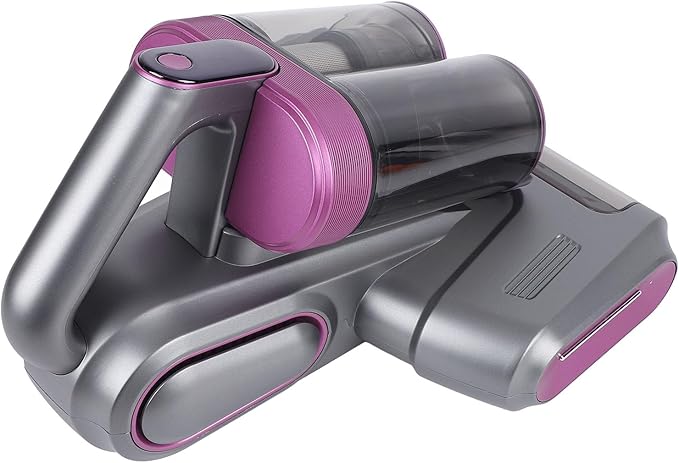 ANGGREK Bed Vacuum Cleaner 520ml Large Dustbin 13000pa Suction Vaccum for Dust Pet Hair (Grey Purple)