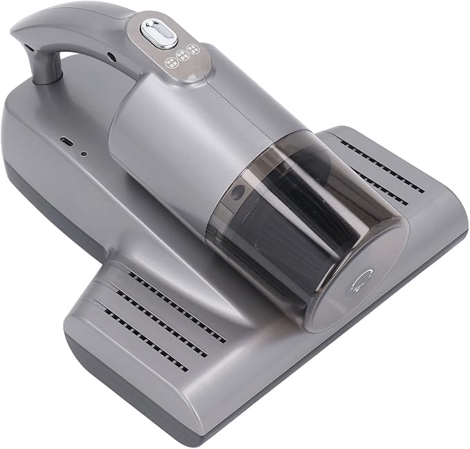 Alomejor Mattress Vacuum Cleaner Bed Vacuum Cleaner with 15Kpa Powerful Suction 57000RPM Light Ultrasonic Technology for Dust Pet Hair Sofa Blanket Carpet
