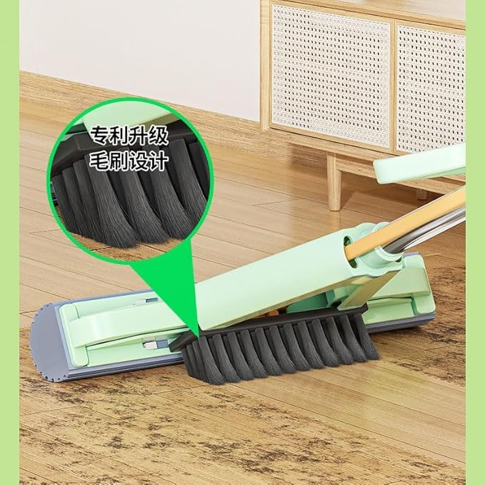 Household Absorbent Foldable Sponge Mop Free Hand Wash Squeegee