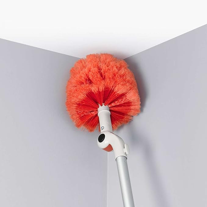 OXO Good Grips 3-in-1 Extendable Microfiber Long Reach Duster with Interchangeable Heads 8 ft