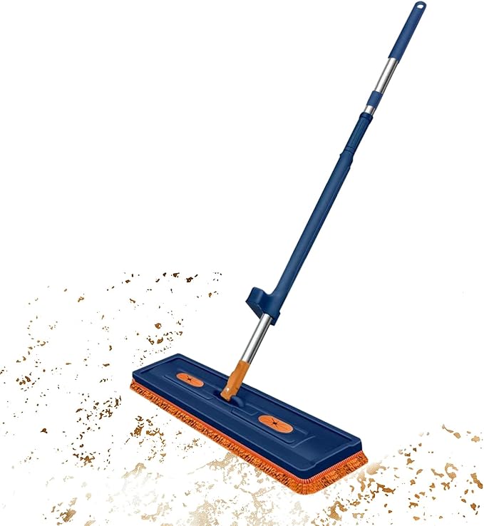 Mops for Floor Cleaning - 42cm 360 Degree Rotating Reusable Flat Mop | Household Cleaning Accessories | for Dust Wood Hardwood Home Kitchen Living Room Balcony Classroom