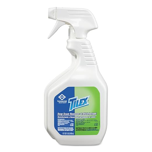 CloroxPro Tilex Disinfecting Soap Scum Remover Spray 32 Ounces (Package May Vary) (Pack of 9)