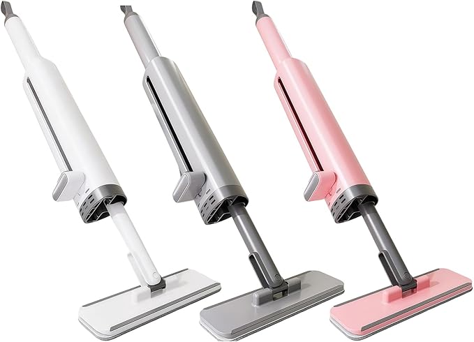 Small Mop for Quick Cleanups ABS Handle and Effective Gathering Fiber Cloth Dormitory Mop