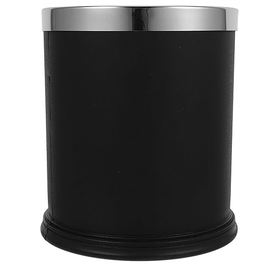 Retardant Waste Basket Large Opening Trash Can for Bathroom Kitchen Home and Hotel Rooms Thickened Material Garbage Bin for Office and Guest Organization