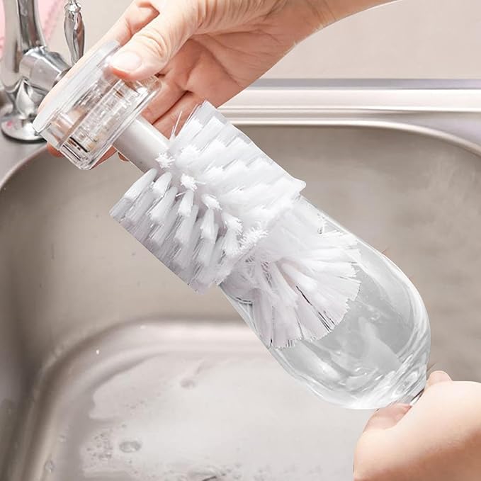Suction Cup Brush for Sink Wine Cup Cleaner Brush Portable Turtle Scrub Brush Glass Bottle Bristle Brush Glassware Cleaning Brush Suction Cup Glass Cleaner Wine Glass Cleaning Brush