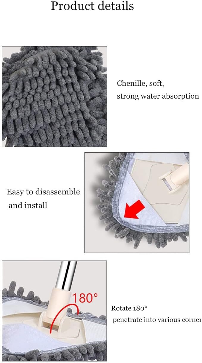 Dust Cleaning Mop for Washing Floor Ceiling Rag Squeeze Flat Windows Practical Home Kitchen Offers Easy