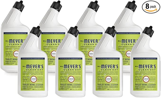 Mrs. MEYER'S Clean Day Lemon Verbena Toilet Bowl Cleaner 24 Fl Oz (Pack of 8)