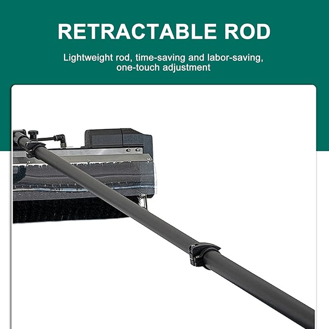 3.5m/5.5m/7.5m Adjustable Window Glass Cleaning Tool Electric Solar Panel Cleaner with Extendable Aluminum Pole3.5M