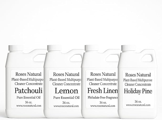 Patchouli Multipurpose Cleaner Concentrate 36 oz | Plant-Based Non-Toxic Biodegradable | Streak-Free Cleaning for Kitchen Bathroom Glass &amp Floors Made in the USA