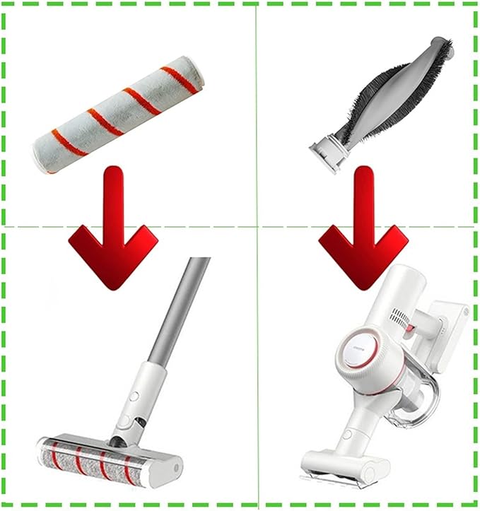 Compatible with Xiaomi Dreame V9 V10 V11 V8 V9B V9P XR Main Brush HEPA Filter Wireless Handheld Vacuum Cleaner (Color : Set 9)