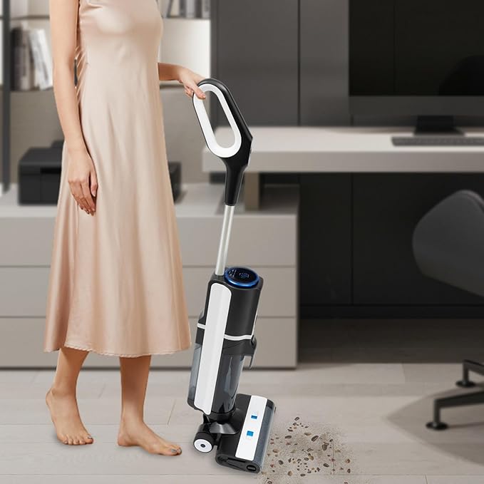 Vacuum Mop Cordless 3-in-1 Wet Dry Vacuum Mop Multi-Surface and Hardwood Floor Cleaner Vacuum Mop All in One for Hardwood Tile Area Rug &amp More